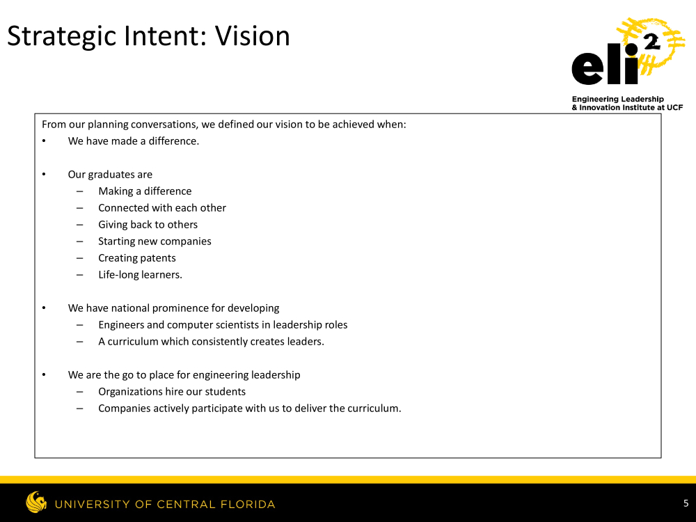 strategic intent